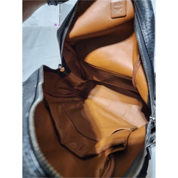 Authentic MCM Visetos Stark Leather Backpack Black main image 7